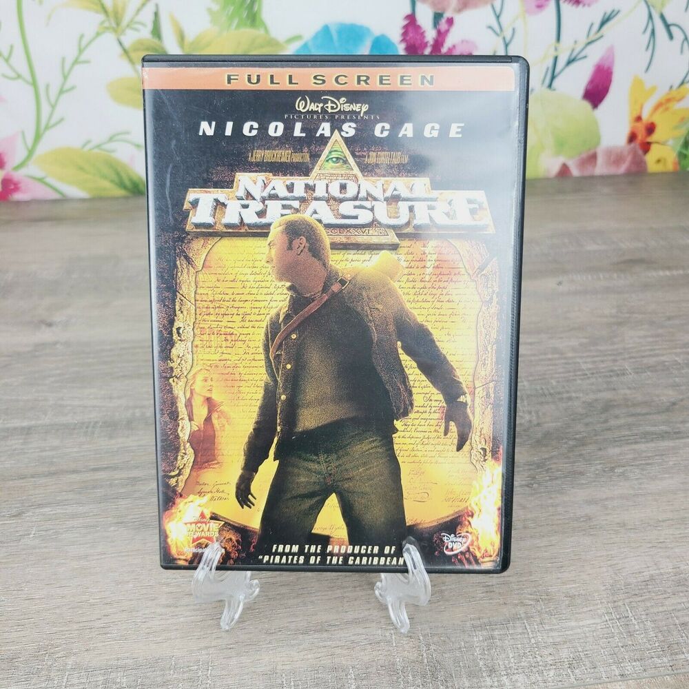 National Treasure (DVD, 2005, Full Frame) Nicolas Cage Jon Voight